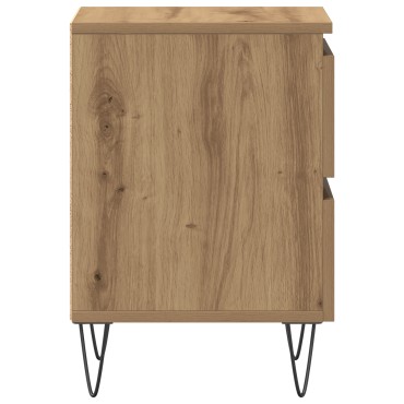 vidaXL Κομοδίνο Artisan Oak 40x35x50cm Κατασκευασμένο ξύλο 1 τεμ.