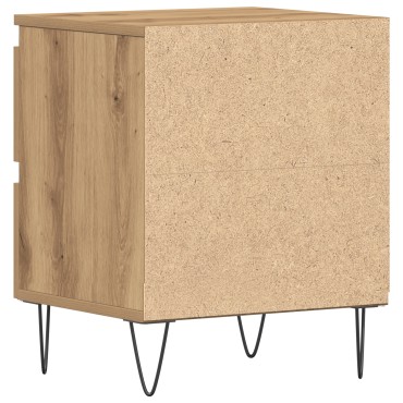 vidaXL Κομοδίνο Artisan Oak 40x35x50cm Κατασκευασμένο ξύλο 1 τεμ.