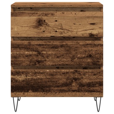 vidaXL Μπουφές με Συρτάρια Γήινο Ξύλο 60x35x70cm Κατασκευασμένο Ξύλο 1 τεμ.