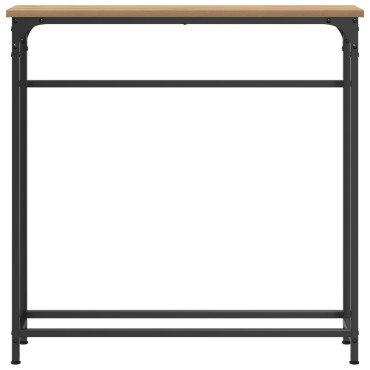 vidaXL Τραπέζι Σαλονιού Artisan Oak 75x19,5x75cm Κατασκευασμένο από Ξύλο & Ατσάλι 1 τεμ.