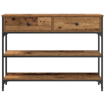 vidaXL Τραπέζι κονσόλας Παλιό ξύλο 100x25x75cm 1 τεμ.