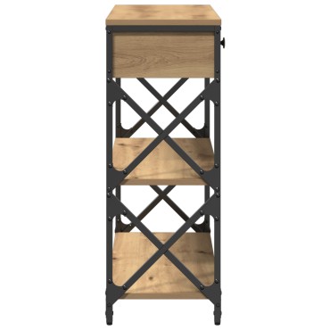 vidaXL Κονσόλα Τραπέζι artisan δρυς 75x28x75 εκ 1 τεμ.
