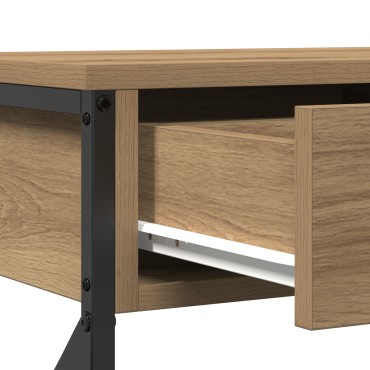 vidaXL Κονσόλα Τραπέζι artisan δρυς 75x28x75 εκ 1 τεμ.