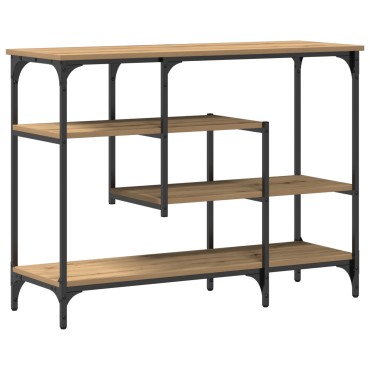 vidaXL Κονσόλα Artisan Oak 100x35x75cm Επεξεργασμένου Ξύλου & Χάλυβα 1 τεμ.