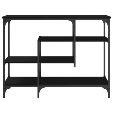 vidaXL Τραπέζι Κονσόλας με ράφι Μαύρη δρυς 100x35x75cm 1 τεμ.
