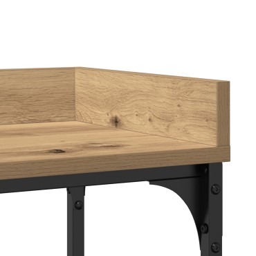 vidaXL Κονσόλα Ξύλου Artisan 100x30x80cm Κατασκευασμένο ξύλο & Ατσάλι 1 τεμ.