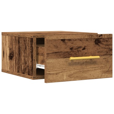 vidaXL Κομοδίνο Τοίχου Παλιό Ξύλο 35x35x20cm 1 τεμ.