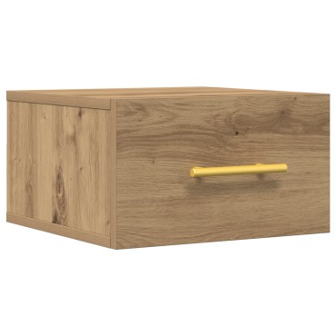 vidaXL Κομοδίνο Τοίχου Από Ξύλο Δρυός 35x35x20cm 1 τεμ.