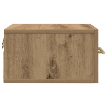 vidaXL Κομοδίνο Τοίχου Από Ξύλο Δρυός 35x35x20cm 1 τεμ.