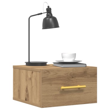 vidaXL Κομοδίνα 2 τεμ. Τοίχου Μοντέρνος Δρυς 35x35x20 εκ