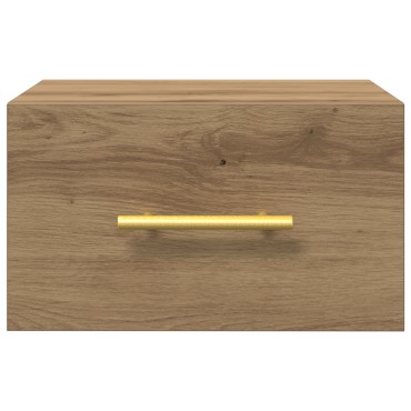 vidaXL Κομοδίνα 2 τεμ. Τοίχου Μοντέρνος Δρυς 35x35x20 εκ