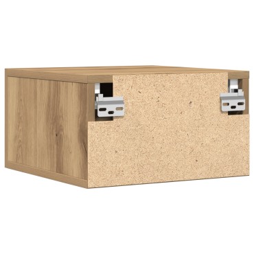 vidaXL Κομοδίνα 2 τεμ. Τοίχου Μοντέρνος Δρυς 35x35x20 εκ