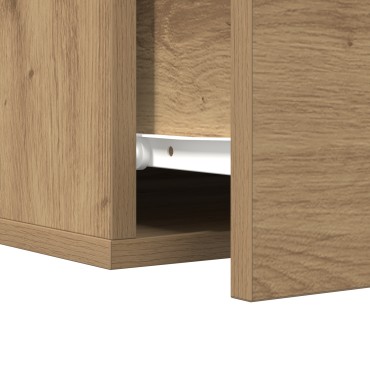 vidaXL Κομοδίνα 2 τεμ. Τοίχου Μοντέρνος Δρυς 35x35x20 εκ