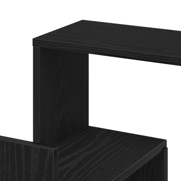 vidaXL Γωνιακό Ράφι Μαύρη Δρυς 45x45x147cm Επεξεργασμένο Ξύλο