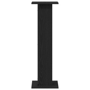 VidaXL Βάσεις Ηχείων 2 τμχ Μαύρη Δρυς 30x30x95 εκ Επιχειρησιακό Ξύλο