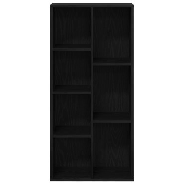 vidaXL Βιβλιοθήκη Μαύρη Οξυά 50x25x102 εκ 1 τεμ.
