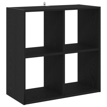 vidaXL Βιβλιοθήκη Μαύρη Οξυά 68.5x32x68.5 εκ 1 τεμ.