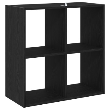 vidaXL Βιβλιοθήκη Μαύρη Οξυά 68.5x32x68.5 εκ 1 τεμ.