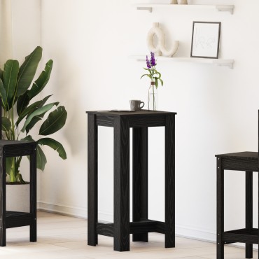vidaXL Τραπέζι μπαρ 51x50x103.5cm Επεξεργασμένο Ξύλο Μαύρη Οξυά 1 τεμ.