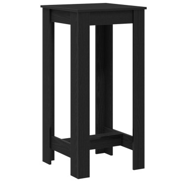 vidaXL Τραπέζι μπαρ 51x50x103.5cm Επεξεργασμένο Ξύλο Μαύρη Οξυά 1 τεμ.