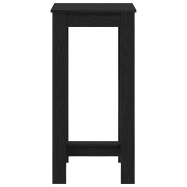 vidaXL Τραπέζι μπαρ 51x50x103.5cm Επεξεργασμένο Ξύλο Μαύρη Οξυά 1 τεμ.
