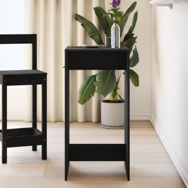 vidaXL Τραπέζι μπαρ 51x50x103,5cm Επεξεργασμένο Ξύλο Μαύρη Οξυά 1 τεμ.