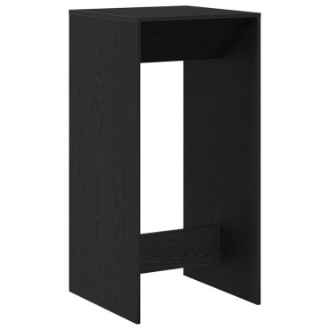 vidaXL Τραπέζι μπαρ 51x50x103,5cm Επεξεργασμένο Ξύλο Μαύρη Οξυά 1 τεμ.