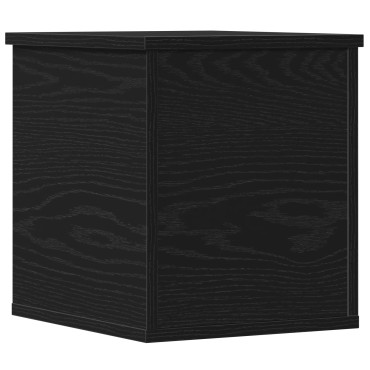 vidaXL Κουτί Αποθήκευσης Μαύρο Δρυς 30x35x35cm από Επεξεργασμένο Ξύλο 1 τεμ.