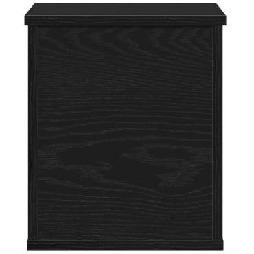 vidaXL Κουτί Αποθήκευσης Μαύρο Δρυς 30x35x35cm από Επεξεργασμένο Ξύλο 1 τεμ.