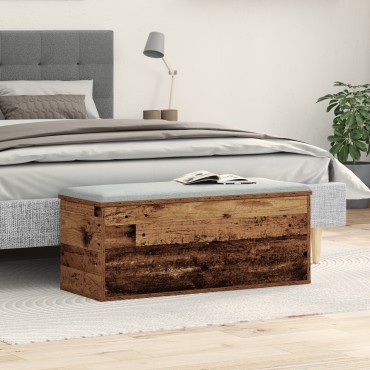 vidaXL Κουτί Αποθήκευσης από Παλιό Ξύλο 90x35x35cm 1 τεμ.