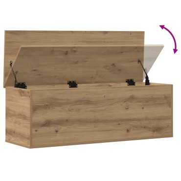 vidaXL Κουτί αποθήκευσης από καρυδιά 102x35x35cm Φτιαγμένο από ξύλο μηχανής