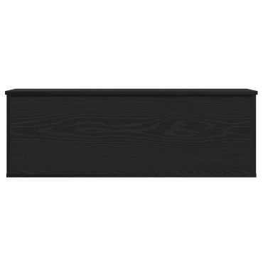 vidaXL Κουτί Αποθήκευσης Μαύρο Δρυς 102x35x35cm Επεξεργασμένο Ξύλο 1 τεμ.