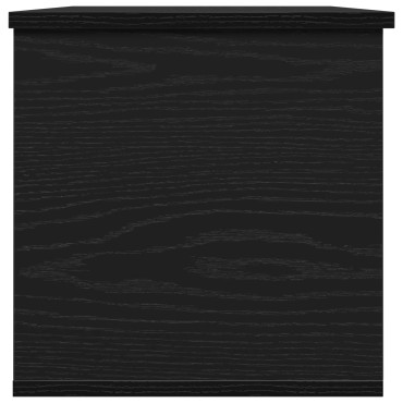 vidaXL Κουτί Αποθήκευσης Μαύρο Δρυς 102x35x35cm Επεξεργασμένο Ξύλο 1 τεμ.