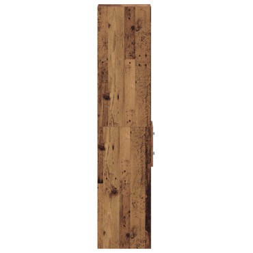 vidaXL Υψηλό ντουλάπι Παλιού Ξύλου 30x42,5x185cm Κατασκευασμένο Ξύλο 1 τεμ.