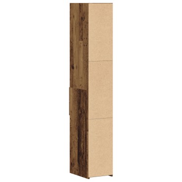 vidaXL Υψηλό ντουλάπι Παλιού Ξύλου 30x42,5x185cm Κατασκευασμένο Ξύλο 1 τεμ.