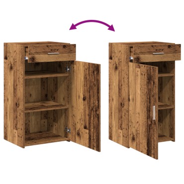 vidaXL Σύνθετο Πατάρι Παλιού Ξύλου 30x42,5x93cm Μηχανικά Ξύλινο 1 τεμ.
