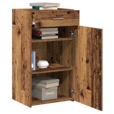 vidaXL Σύνθετο Πατάρι Παλιού Ξύλου 30x42,5x93cm Μηχανικά Ξύλινο 1 τεμ.
