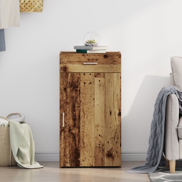 vidaXL Σύνθετο Πατάρι Παλιού Ξύλου 30x42,5x93cm Μηχανικά Ξύλινο 1 τεμ.