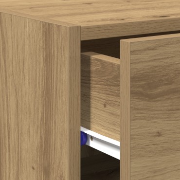vidaXL Κονσόλα Artisan Δρυς 30x42,5x93cm Κατασκευασμένη Ξυλεία 1 τεμ.