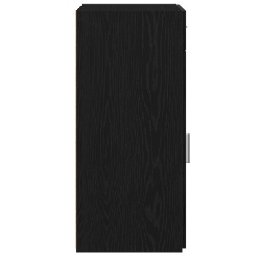 vidaXL Μπουφές Μαύρο Δρυς 30x42,5x93cm Επεξεργασμένο Ξύλο 1 τεμ.