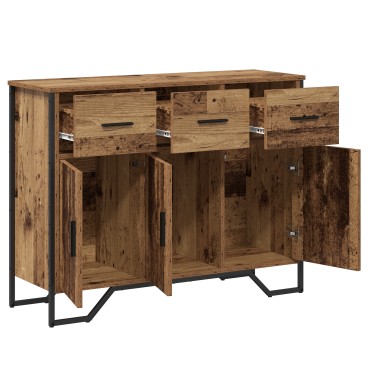 vidaXL Μπουφές Παλιού Ξύλου Οξιάς 97x32.5x74.5cm Κατασκευασμένο Ξύλο 1 τεμ.