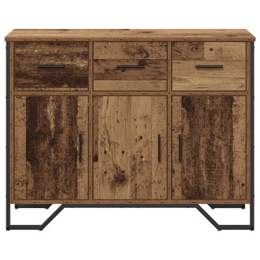 vidaXL Μπουφές Παλιού Ξύλου Οξιάς 97x32.5x74.5cm Κατασκευασμένο Ξύλο 1 τεμ.