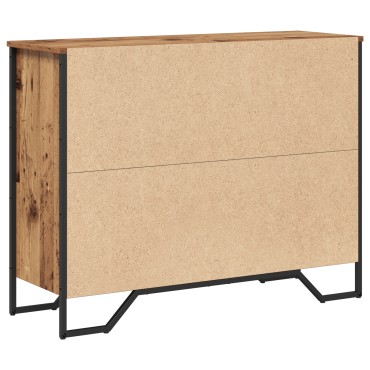 vidaXL Μπουφές Παλιού Ξύλου Οξιάς 97x32.5x74.5cm Κατασκευασμένο Ξύλο 1 τεμ.