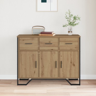 vidaXL Σαλίγκαρος Artisan Oak 97x32.5x74.5cm Επεξεργασμένο Ξύλο 1 τεμ.