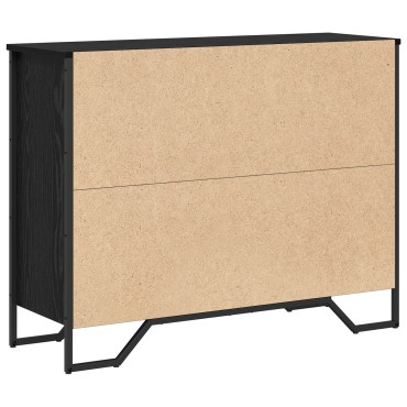 vidaXL Μπουφές Μαύρης Δρυός 97x32.5x74.5cm Επεξεργασμένο Ξύλο 1 τεμ.