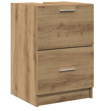 vidaXL ντουλάπι νιπτήρα Καρυδιά 40x37x59cm Επεξεργασμένο Ξύλο