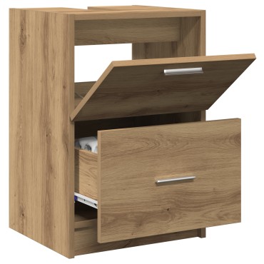 vidaXL ντουλάπι νιπτήρα Καρυδιά 40x37x59cm Επεξεργασμένο Ξύλο