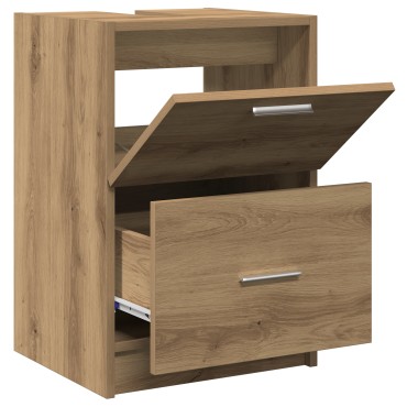 vidaXL ντουλάπι νιπτήρα Καρυδιά 40x37x59cm Επεξεργασμένο Ξύλο