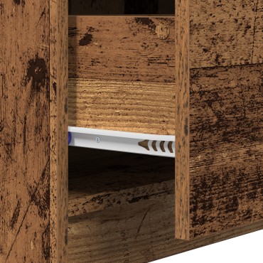 vidaXL Ντουλάπι νεροχύτη Παλιό Ξύλο 59x37x59cm Μηχανικά Ξύλο