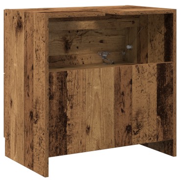 vidaXL Ντουλάπι νεροχύτη Παλιό Ξύλο 59x37x59cm Μηχανικά Ξύλο